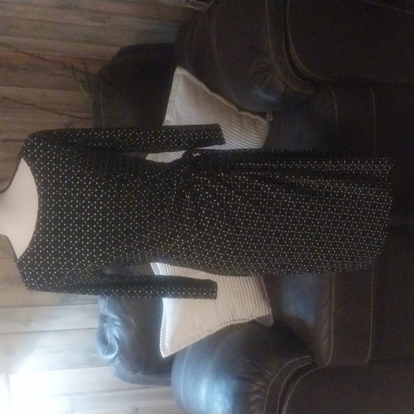 Ann Taylor Knit Wrap Dress Size Medium Career Office Business Classic - Picture 1 of 9